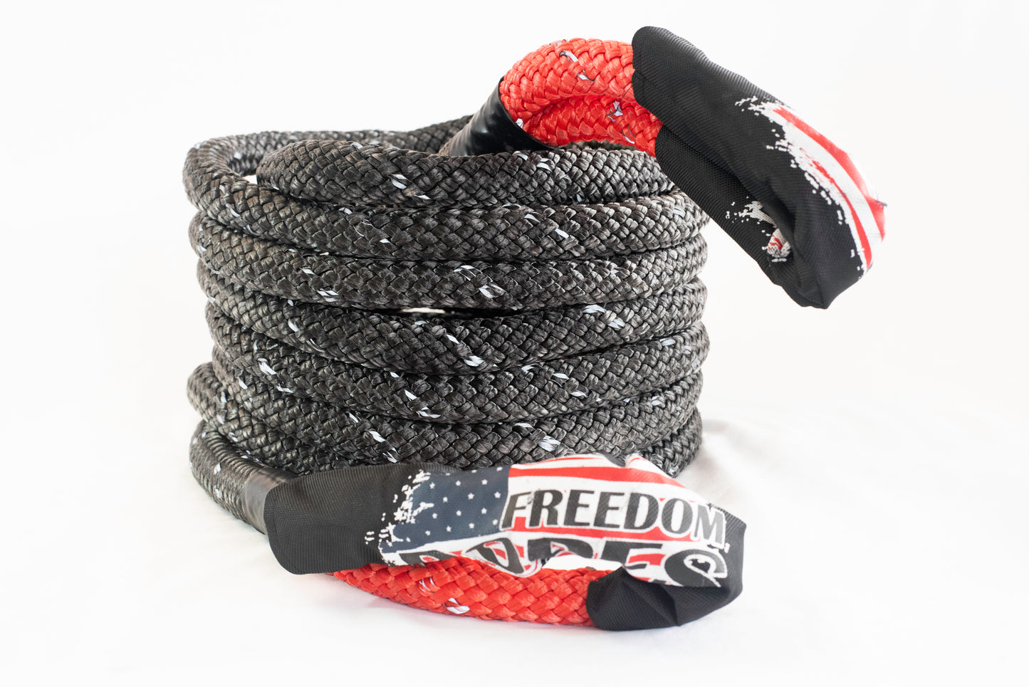 Coiled 5/8â€x20’ black Kinetic Freedom Rope