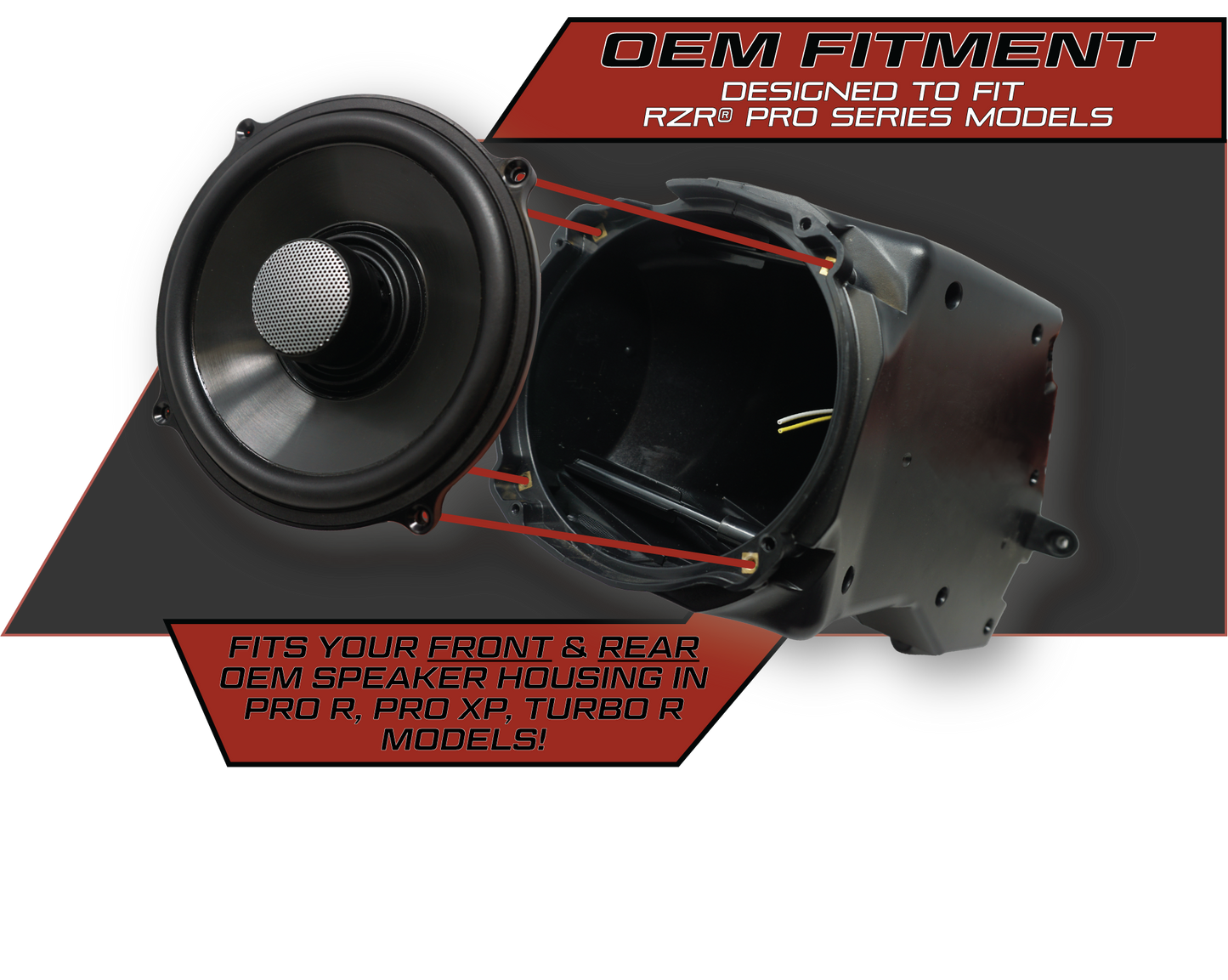 Pro Series 6.5" Speakers (Pair) | UTVS-P654