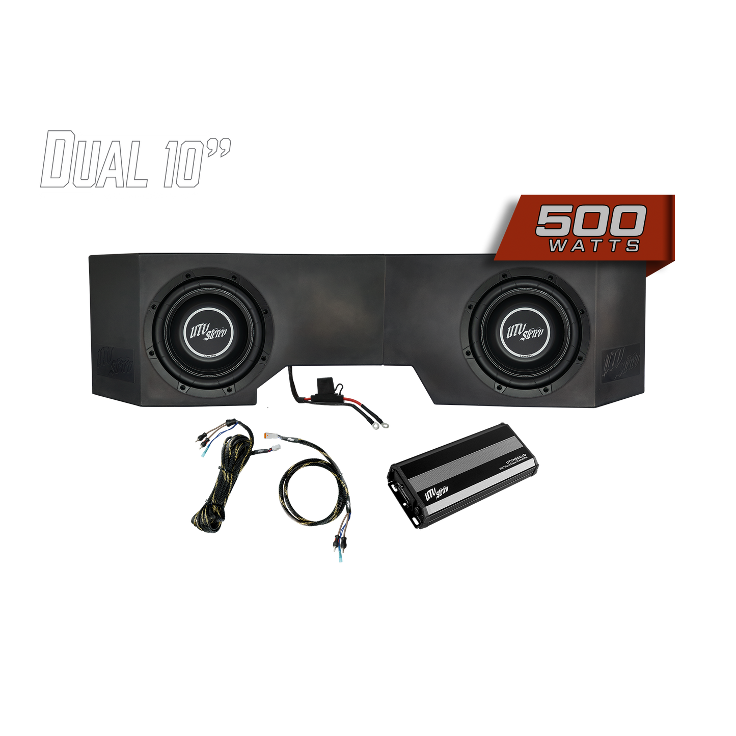 Can-Am® Defender 500W Dual 10" Subwoofer Kit | UTVS-DEF-SUB-500-2