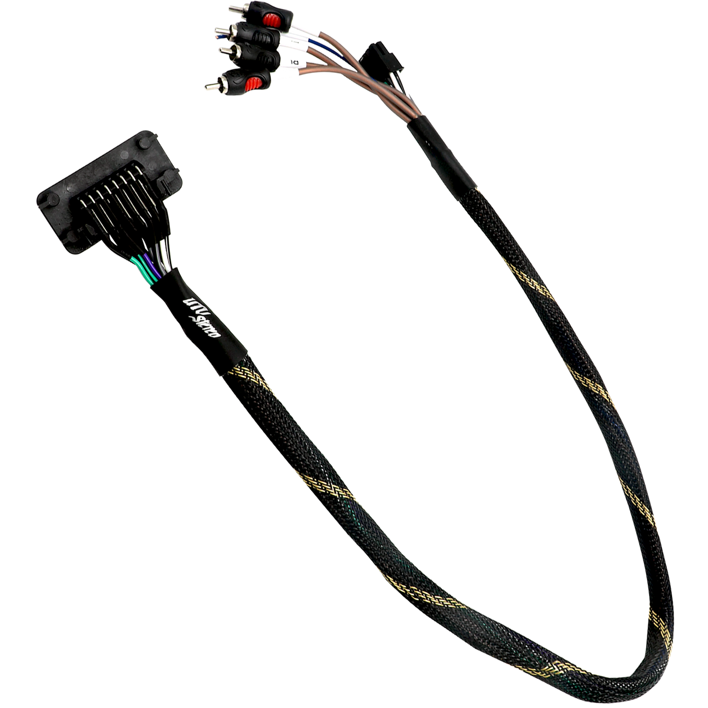 RZR® Pro Series Ride Command Front & Rear RCA Output + Speaker Wire & Remote | UTVS-PRO-RC-RCA-OUT