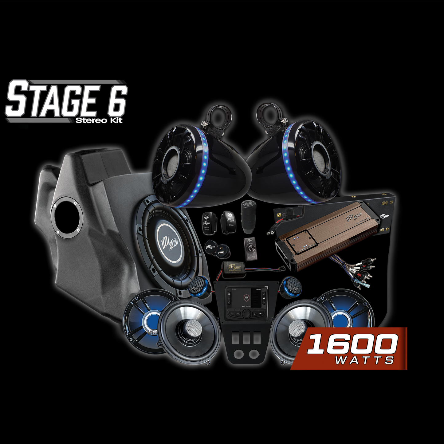 RZR® Pro Series Elite Stage 6 Stereo Kit | UTVS-PRO-S6-E