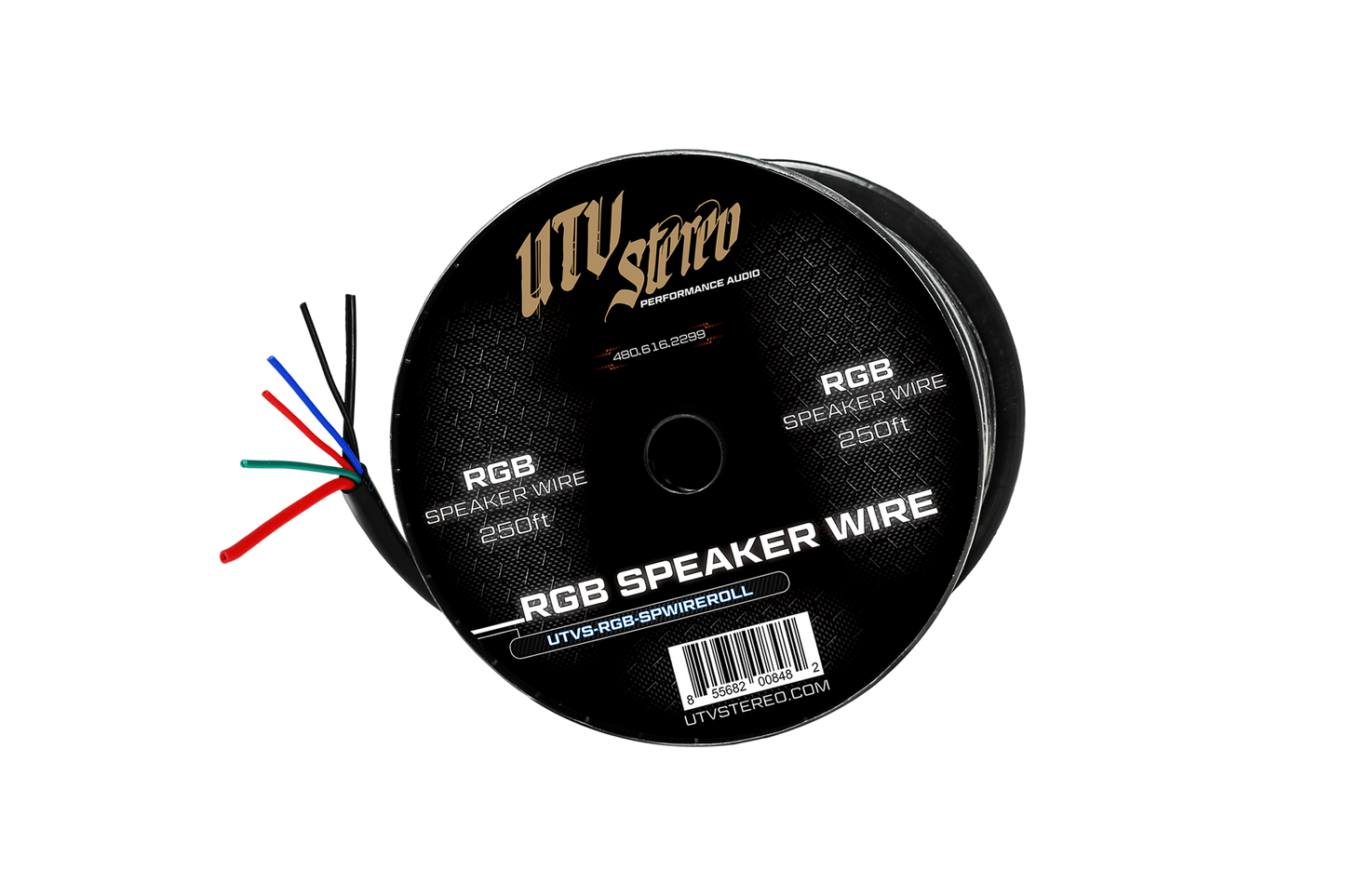 6 Conductor RGB Speaker Wire - 50' | UTVS-RGB-SPWIRE-50