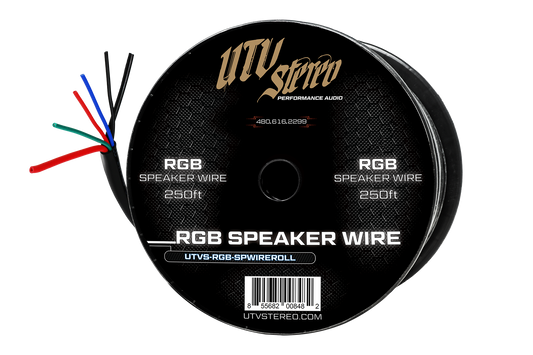 6 Conductor RGB Speaker Wire - 50' | UTVS-RGB-SPWIRE-50