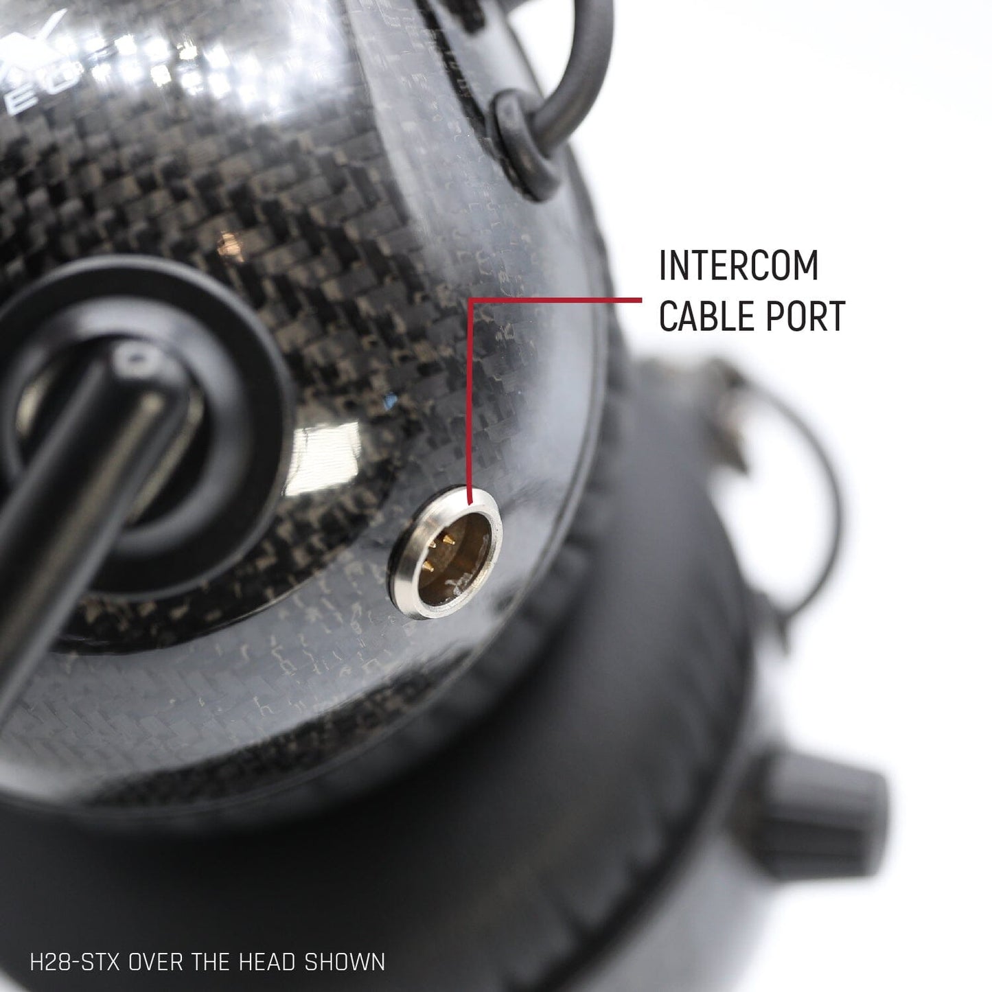 AlphaBass Carbon Fiber Headset for STEREO and OFFROAD Intercoms