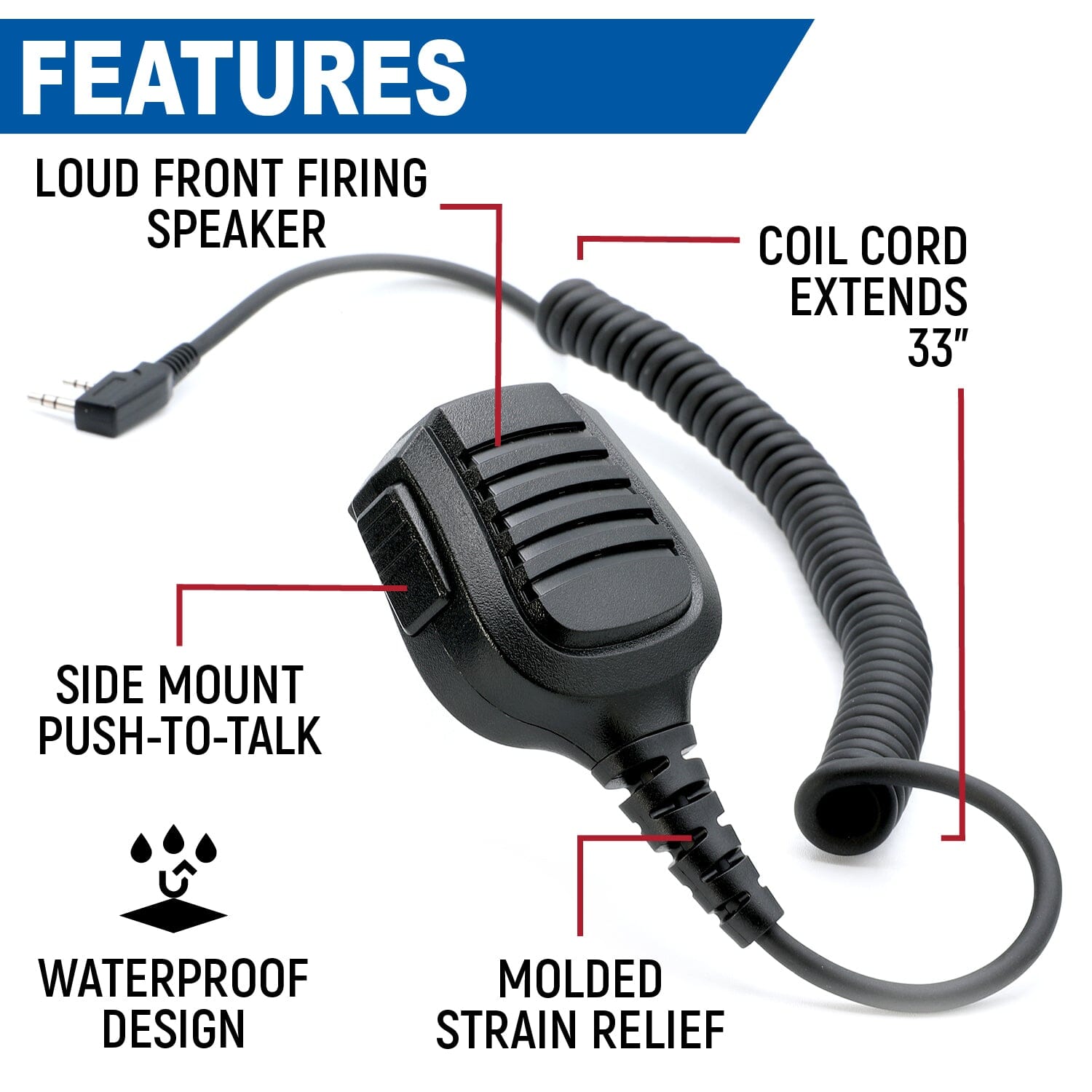 Bundle - Rugged R1 Business Band Handheld with Hand Mic