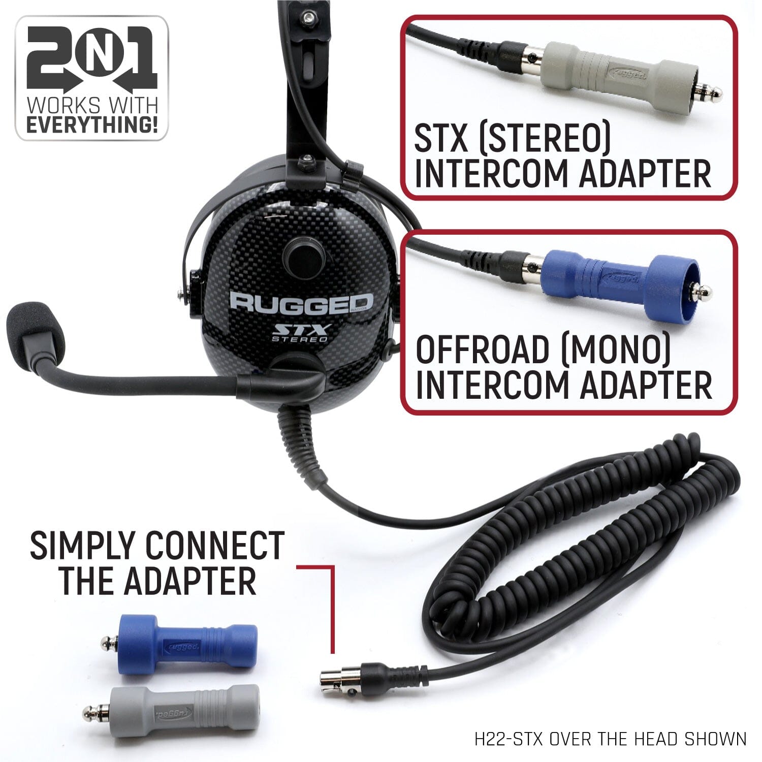 HIGH FIDELITY Headsets for STEREO and OFFROAD Intercoms