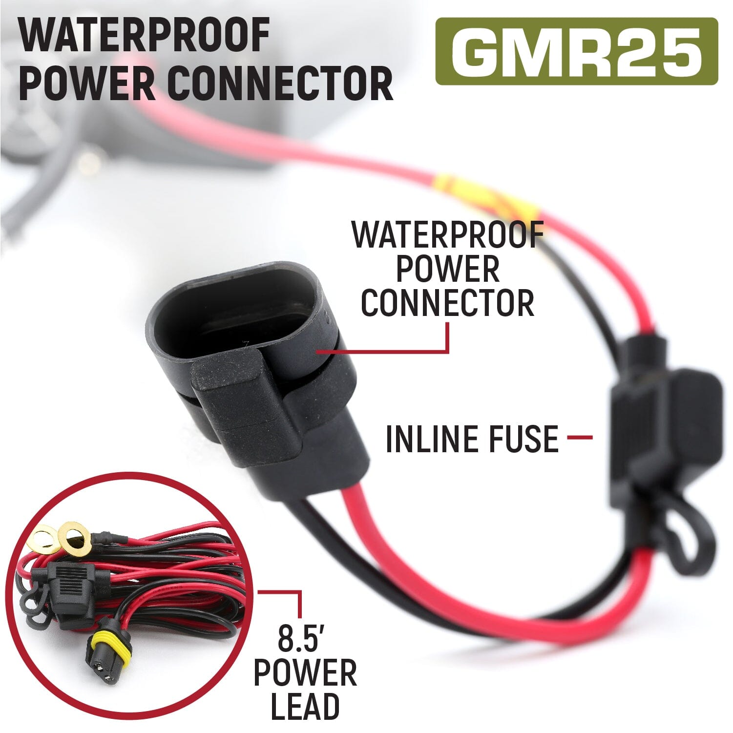 Radio Kit Lite - GMR25 Waterproof GMRS Mobile Radio with Stealth Antenna