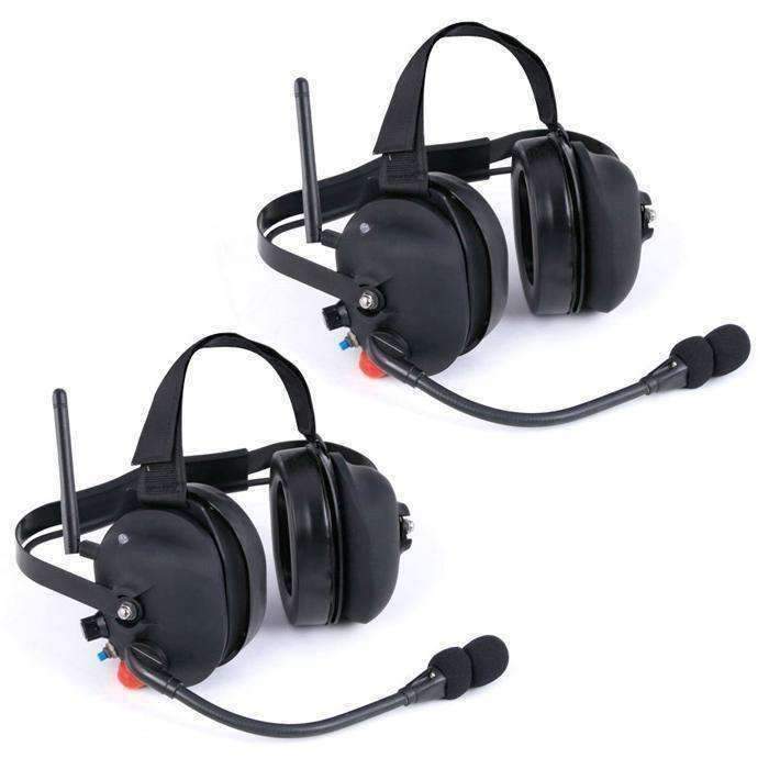 Wireless Double Talk Dual Headset Intercom System